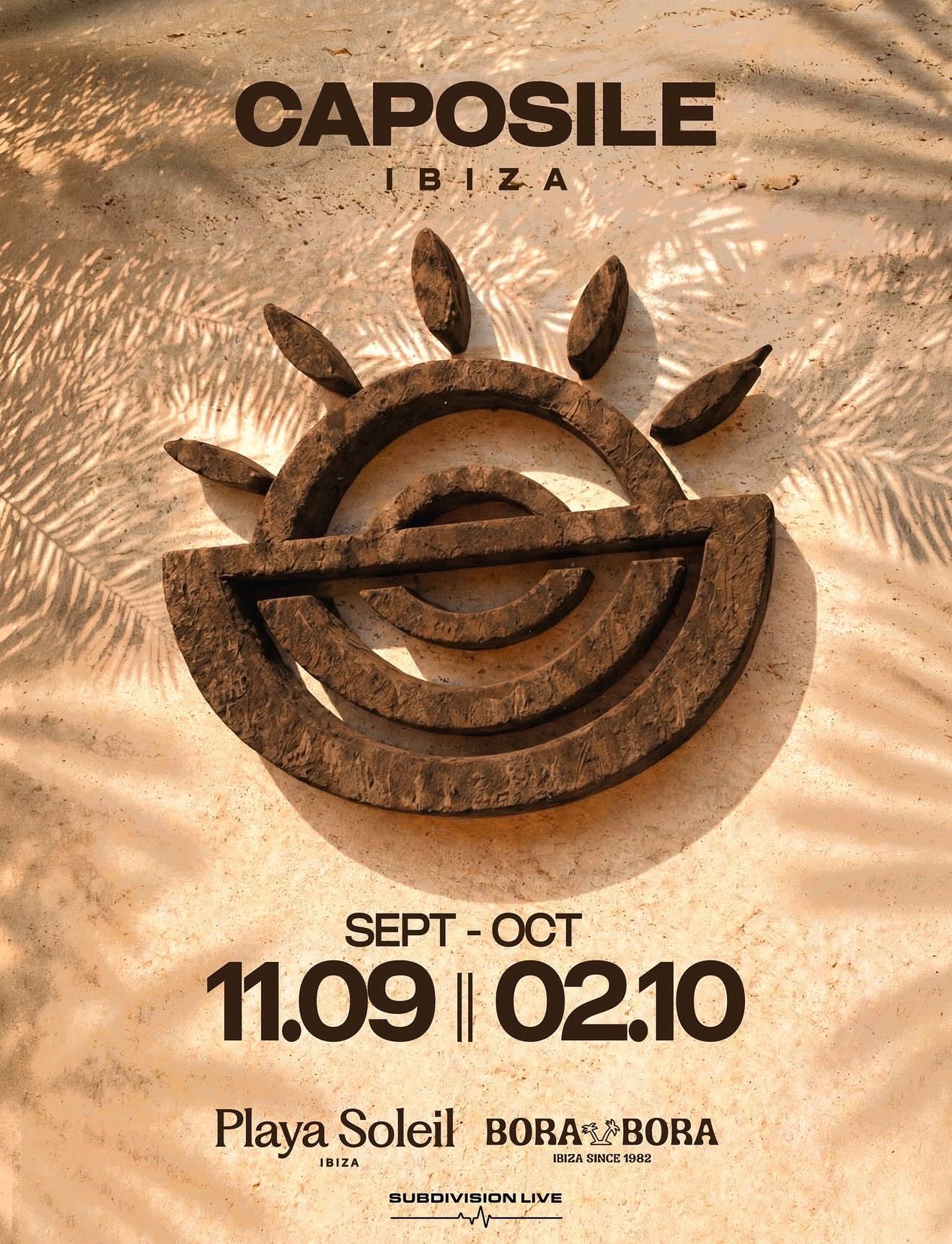After Caposile torna a Ibiza: due date imperdibili a PlayaSoleil e Bora Bora l'11 settembre e il 2 ottobre 2026