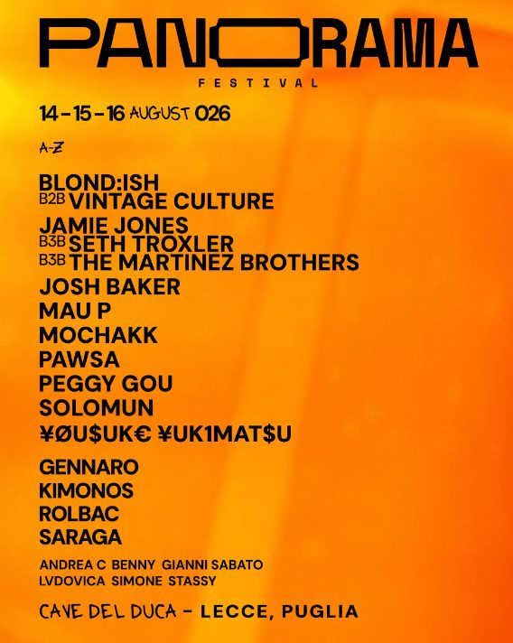 Panorama Festival 2026: Un'Esperienza irripetibile con Mochakk e Altri Grandi Nomi della Musica Elettronica