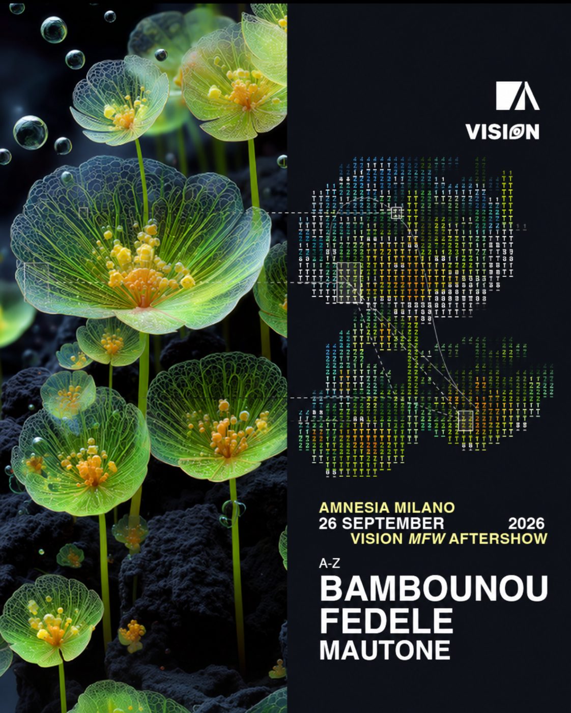 Amnesia Milano MFW26: Bambounou, Fedele e Mautone accendono l’aftershow di Vision Open Air